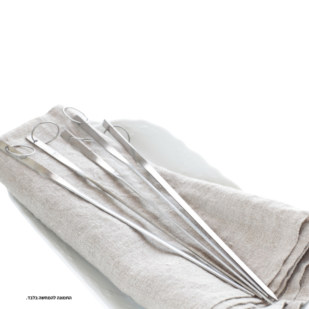 שיפודי נירוסטה סט של 6 יחידות