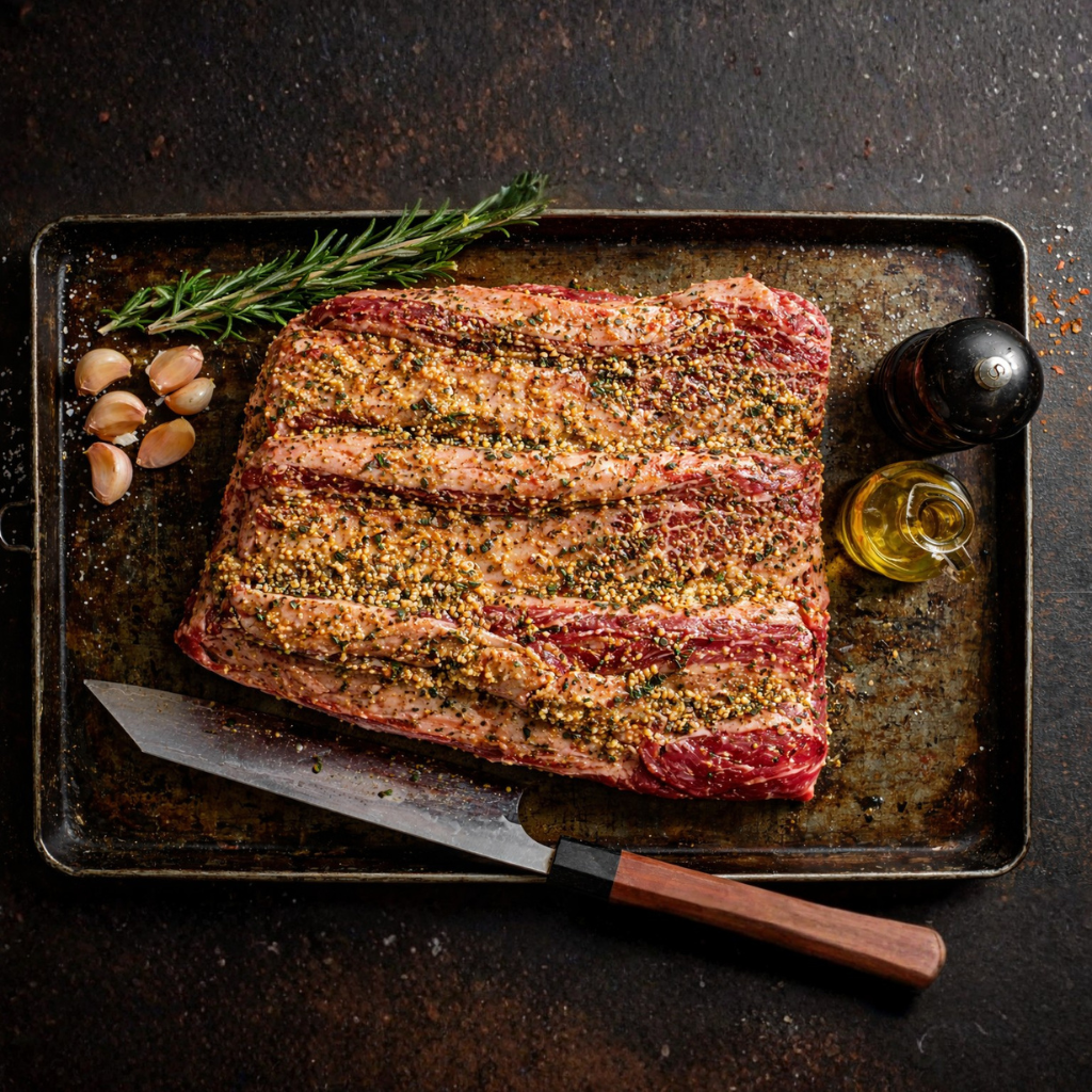 אסאדו מתובל קפוא