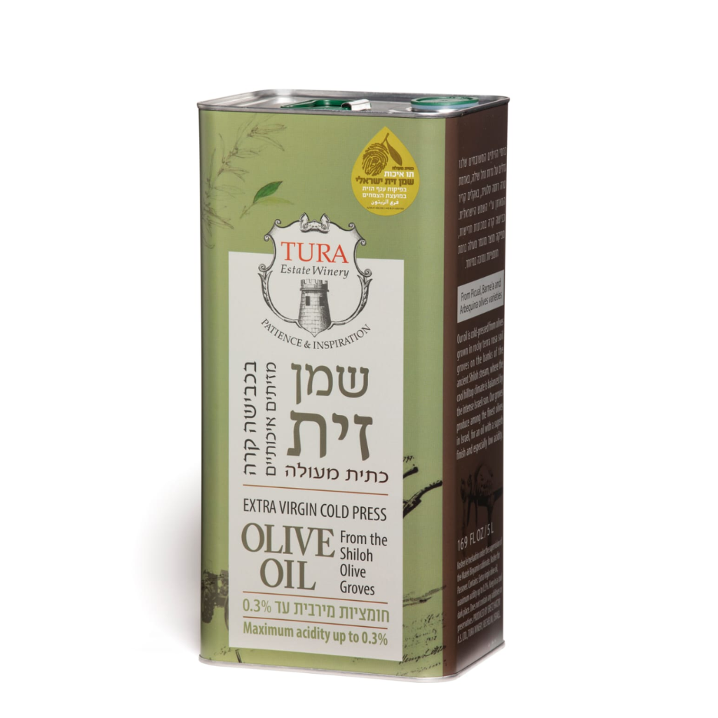 שמן זית כתית מעולה 5 ליטר TURA